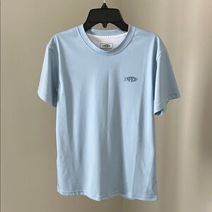 AFTCO Light Blue Short Sleeve Performance Tee